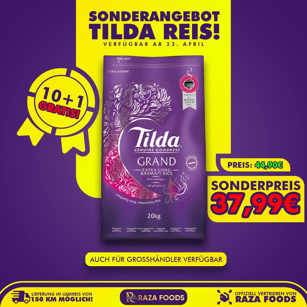 Tilda Grand Basmati 20kg